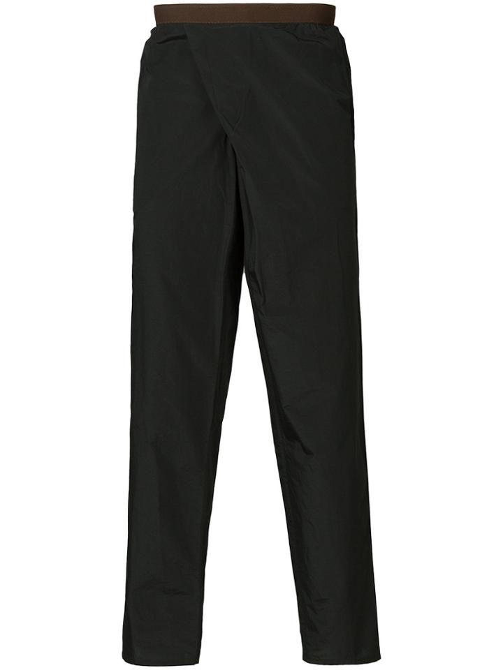 Kolor Wrap Front Trousers - Black