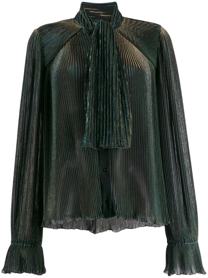 Marco De Vincenzo Pleated Blouse - Blue