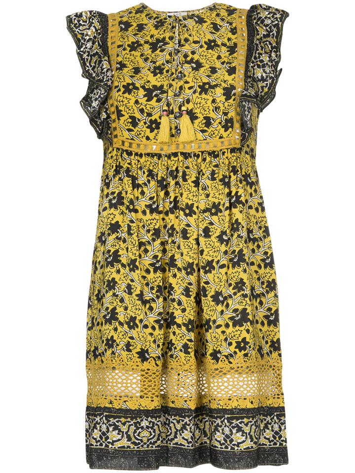 Sea Sleeveless Tunic Dress - Yellow & Orange