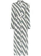 Asceno Diagonal Stripe Shirt-dress - Diagonal Stripe 1