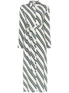 Asceno Diagonal Stripe Shirt-dress - Diagonal Stripe 1