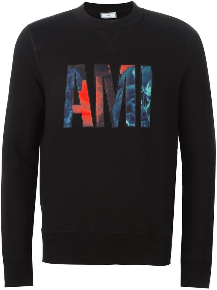 Ami Alexandre Mattiussi Big Ami Sweatshirt, Men's, Size: Xxl, Black, Cotton
