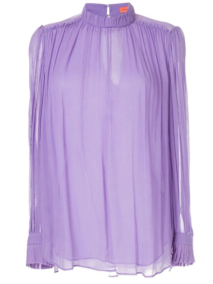 Manning Cartell Long-sleeve Flared Blouse - Purple