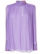 Manning Cartell Long-sleeve Flared Blouse - Purple