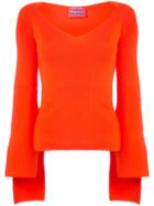 Solace London Scoop Neck Sweater - Red