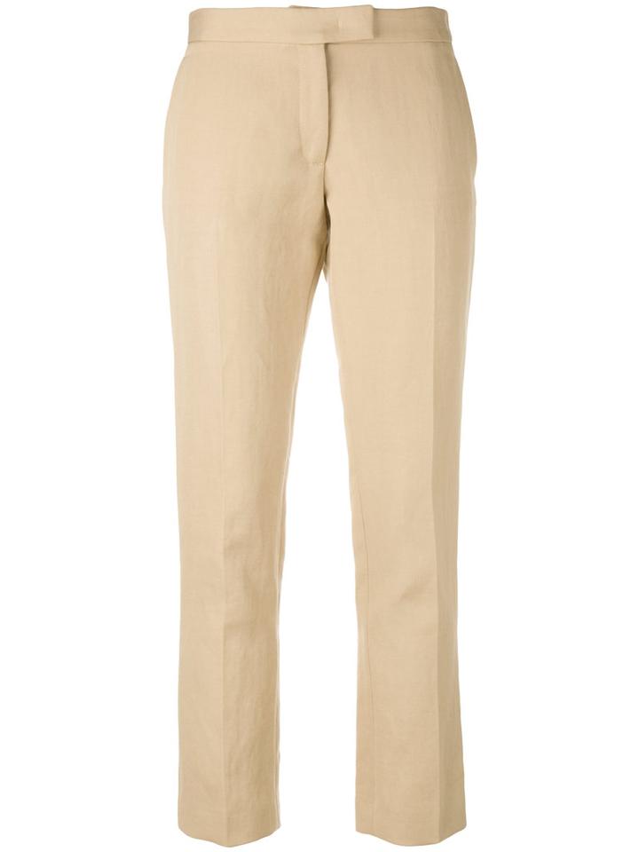 Joseph - Classic Tailored Trousers - Women - Cotton/ramie/polyester/acetate - 42, Nude/neutrals, Cotton/ramie/polyester/acetate
