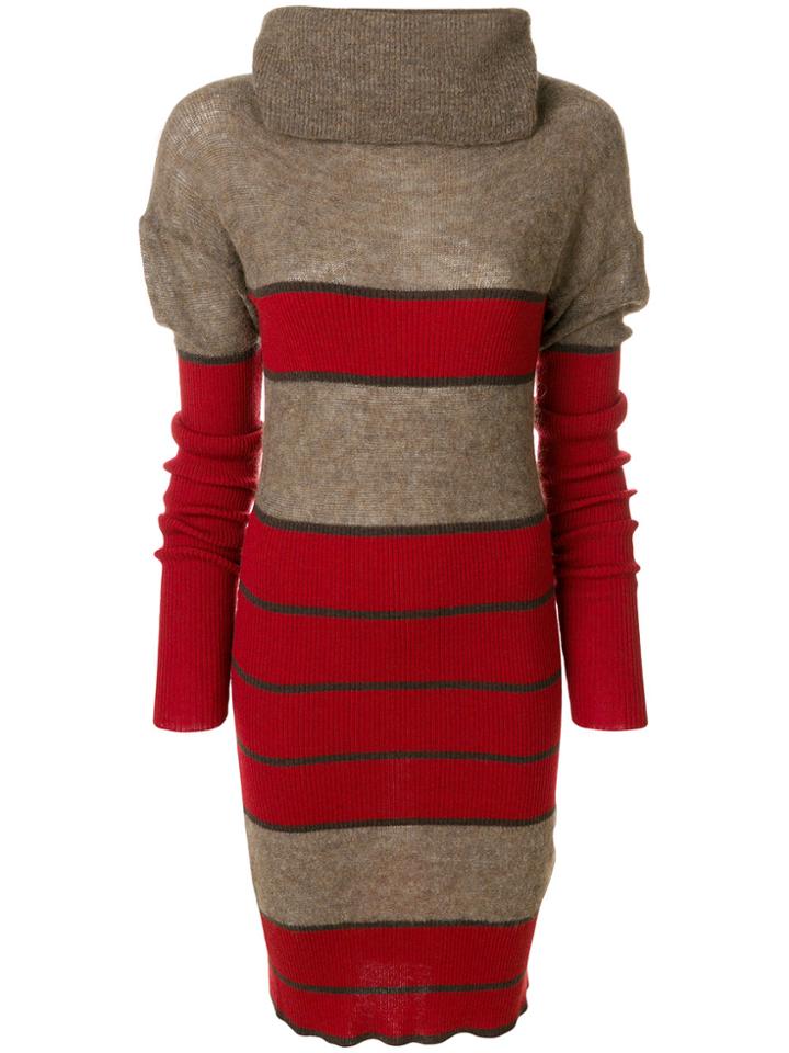 Vivienne Westwood Roll-neck Jumper Dress - Brown