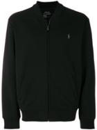 Polo Ralph Lauren Logo Jersey Bomber Jacket - Black