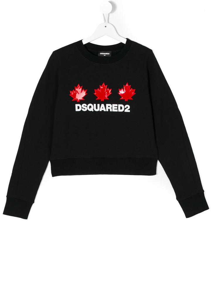 Dsquared2 Kids Teen Logo Print Sweatshirt - Blue