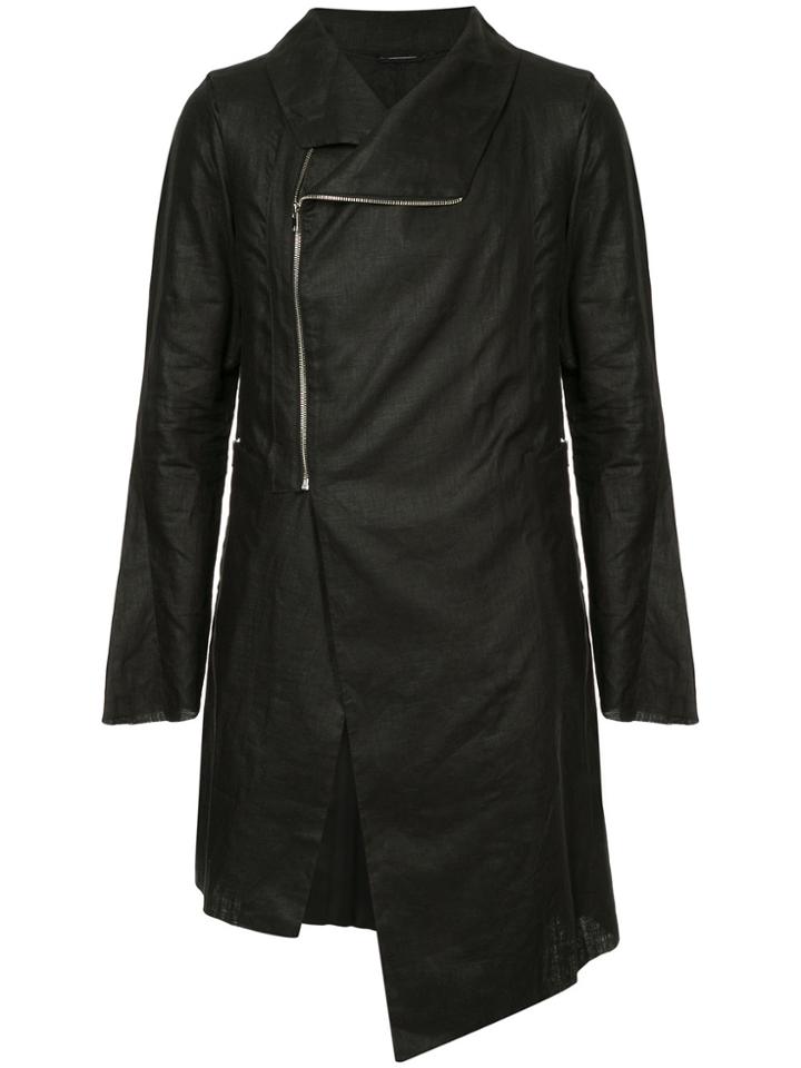 A New Cross Off-centre Zip Jacket - Black