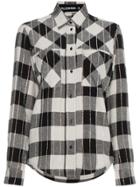Filles A Papa Crystal Striped Checked Shirt - Black