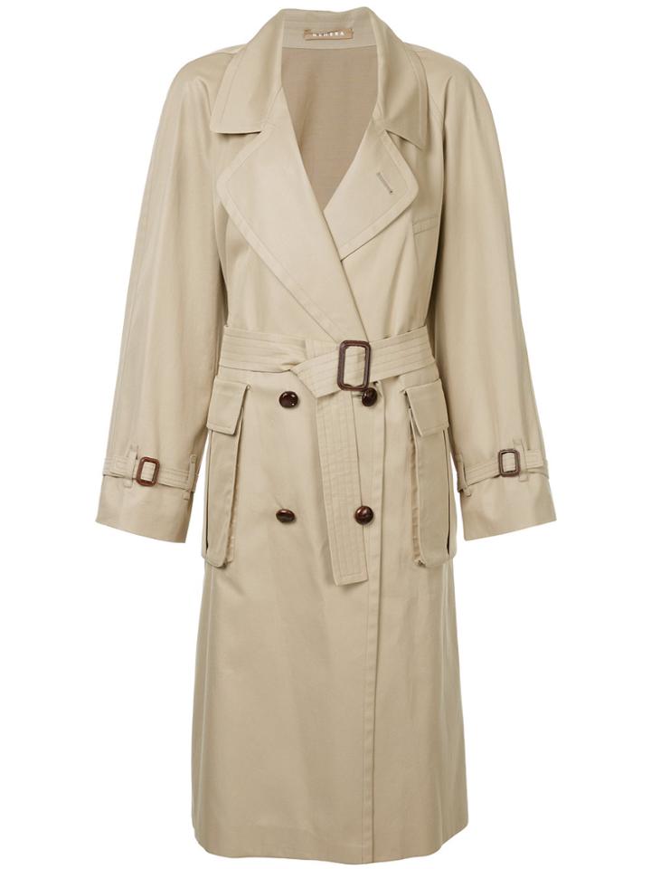Nehera Belted Trench Coat - Brown