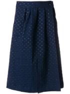 Essentiel Antwerp Textured Midi Skirt - Blue