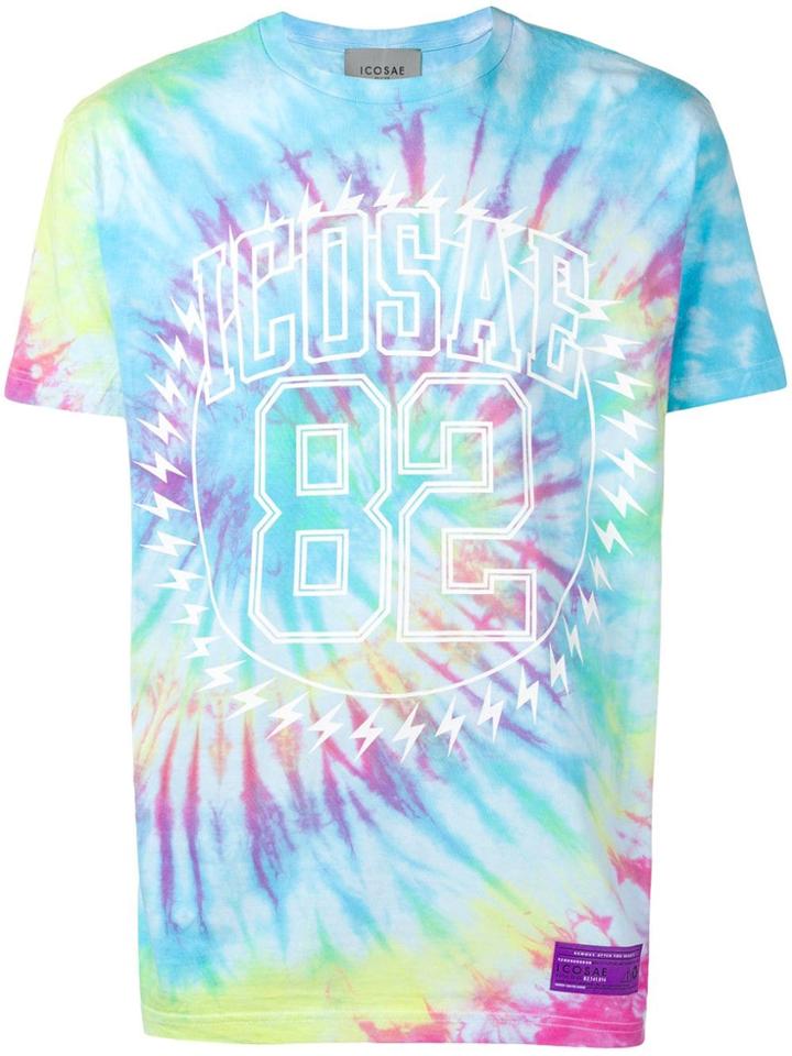 Icosae Tie Dye Effect T-shirt - Blue