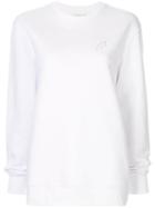 Yeah Right! Round Neck Sweatshirt - White