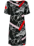 Paul & Joe - Graphic Floral Print Dress - Women - Silk/polyester - 40, Black, Silk/polyester