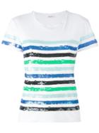 P.a.r.o.s.h. - Striped T-shirt - Women - Cotton/pvc - L, White, Cotton/pvc