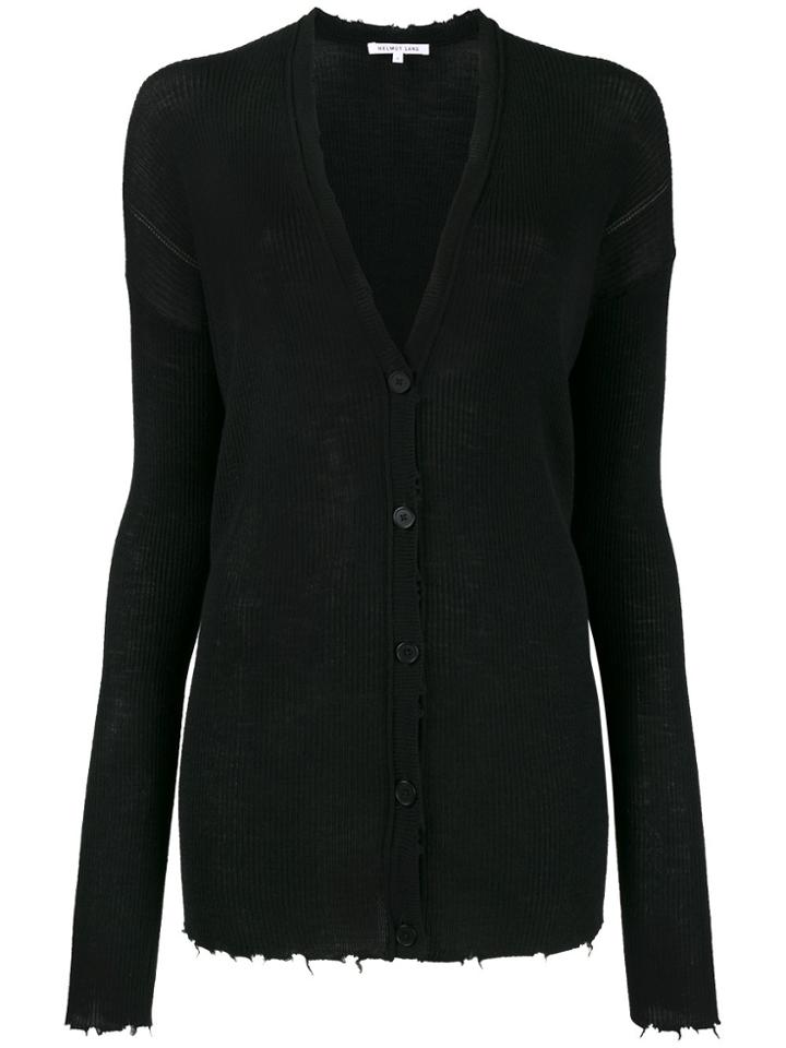 Helmut Lang Lightweight Knitted Cardigan - Black