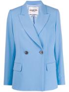 Essentiel Antwerp True Double Breasted Blazer - Blue