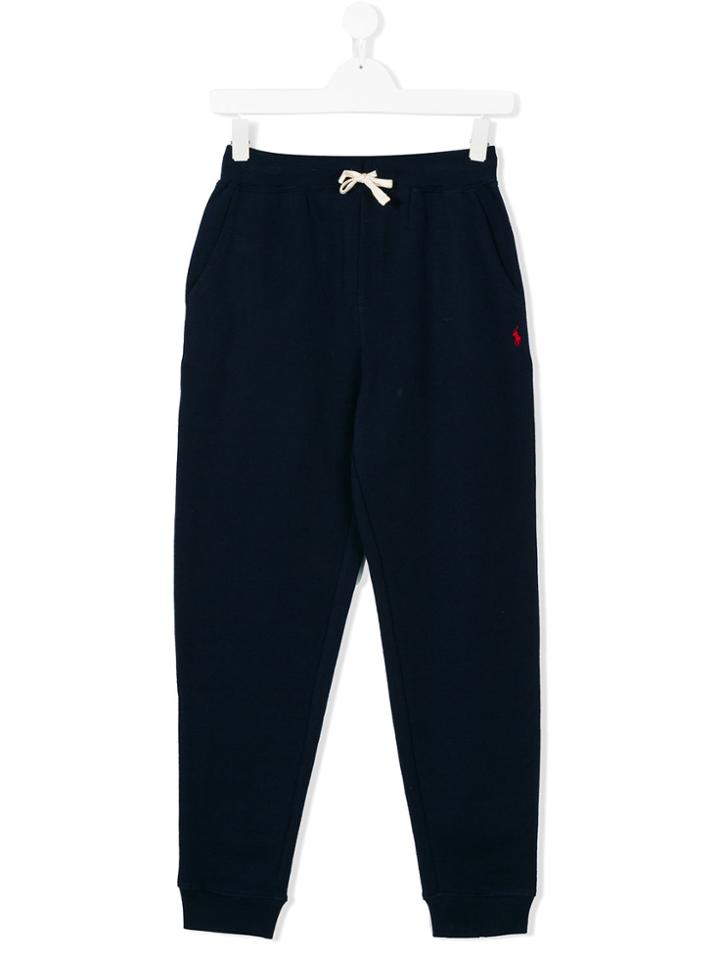 Ralph Lauren Kids Branded Drawstring Track Pants - Blue