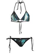 Mona - 'azolla' String Bikini - Women - Polyester/spandex/elastane - S, Women's, Green, Polyester/spandex/elastane