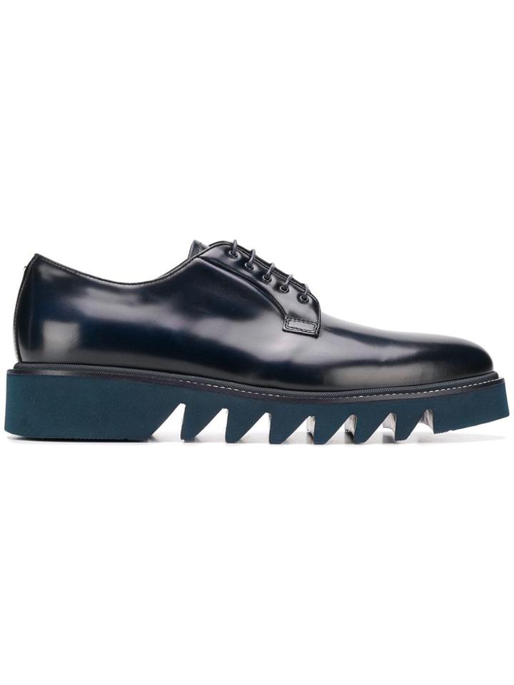 Cesare Paciotti Track Sole Derby Shoes - Blue