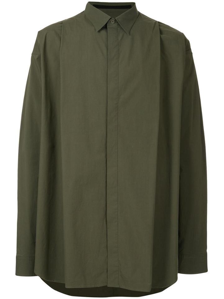 Julius Concealed Fastening Shirt - Green