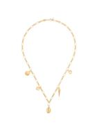 Anni Lu Treasure Shell Charm Necklace - Gold