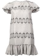 Thomas Wylde Plume Dress - Grey