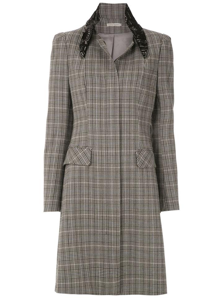 Martha Medeiros Basque Renascença Trench Coat - Grey