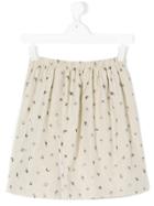 Caffe' D'orzo Star And Moon Embroidered Skirt - Nude & Neutrals