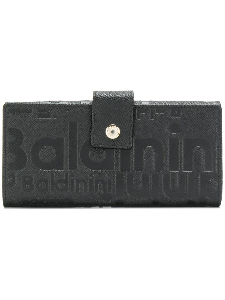 Baldinini Logo Embossed Wallet - Black