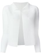 Issey Miyake Cauliflower - Open Front Jacket - Women - Polyester - One Size, Women's, White, Polyester