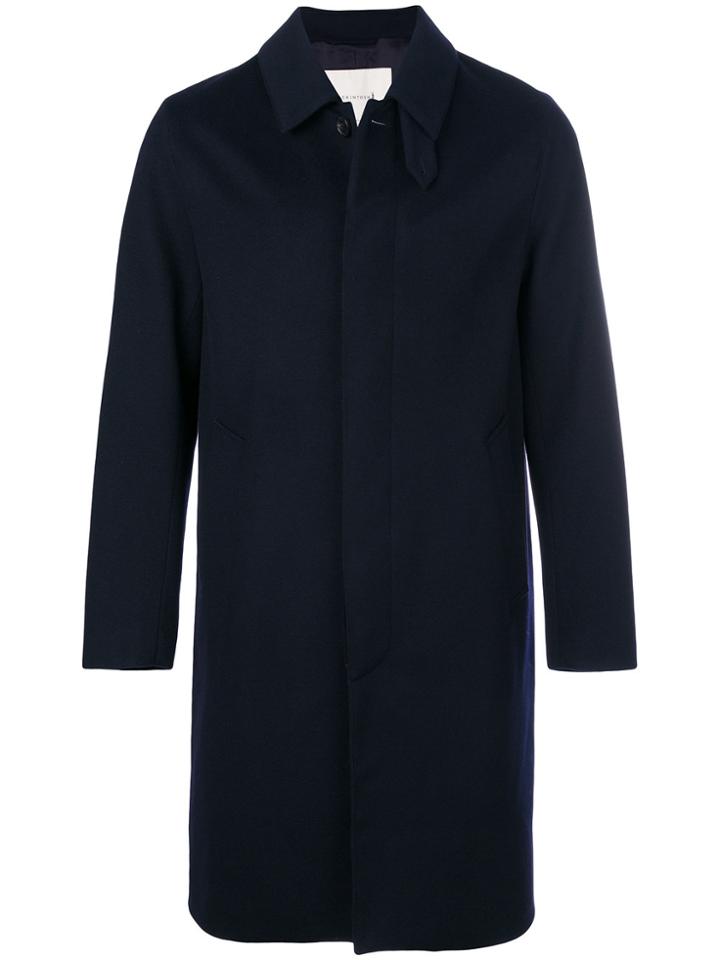 Mackintosh Navy Wool Coat - Blue
