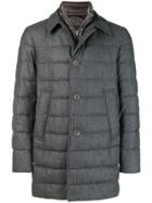 Herno Quilted Coat - Grey