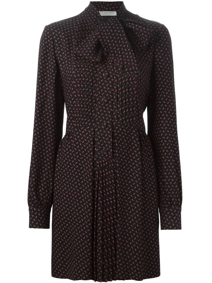 Philosophy Di Lorenzo Serafini Rosebud Print Shirt Dress