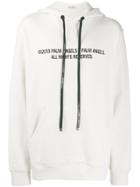 Palm Angels Logo Print Hoodie - Neutrals