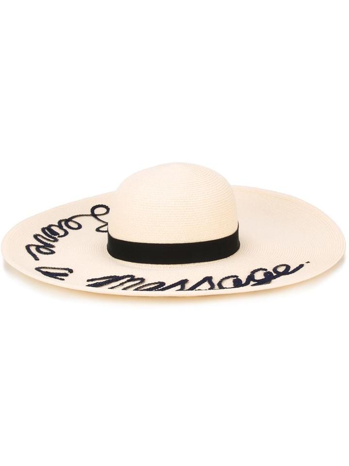 Eugenia Kim 'leave A Message' Hat, Women's, Nude/neutrals, Cotton/paper