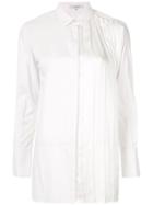 Loveless Pleated Poplin Shirt - White
