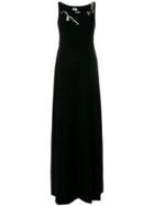 Boutique Moschino Embellished Neck Gown - Black