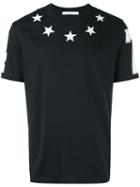 Givenchy - Embroidered Stars T-shirt - Men - Cotton/acrylic/polyester/wool - S, Black, Cotton/acrylic/polyester/wool