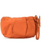 Prada Vintage 2000's Gathered Clutch - Orange