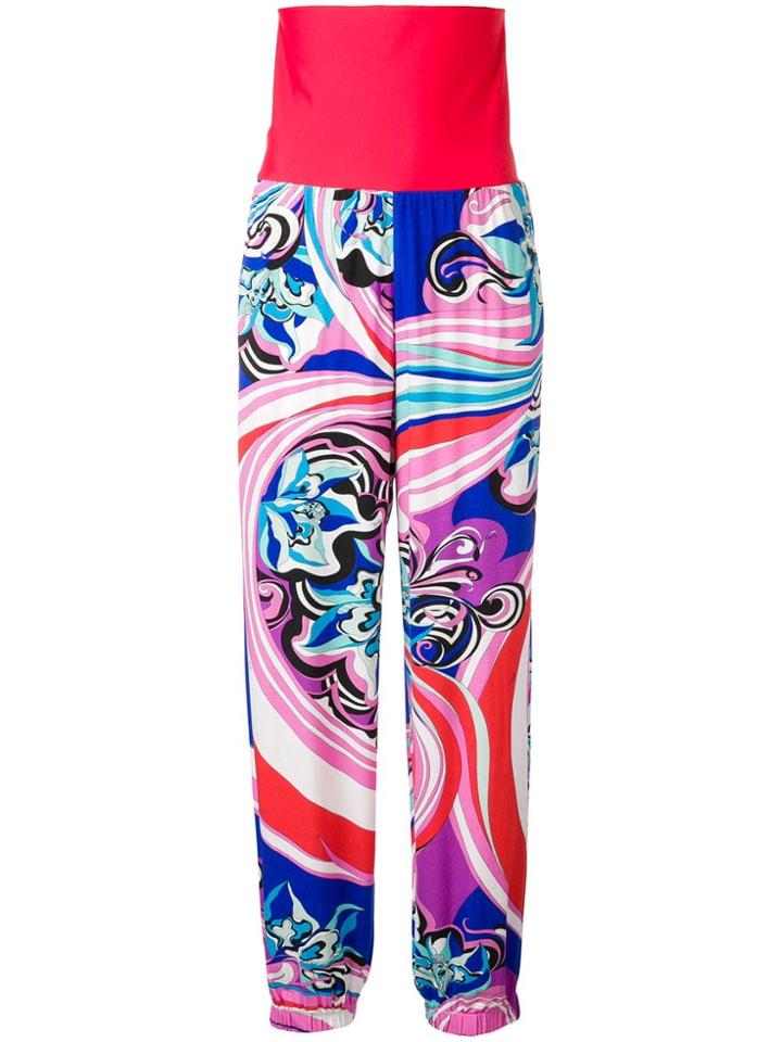Emilio Pucci Merida Print Jogger Trousers - Pink