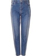 Serge De Blue Two-tone Tapered Jeans, Women's, Size: 38, Cotton