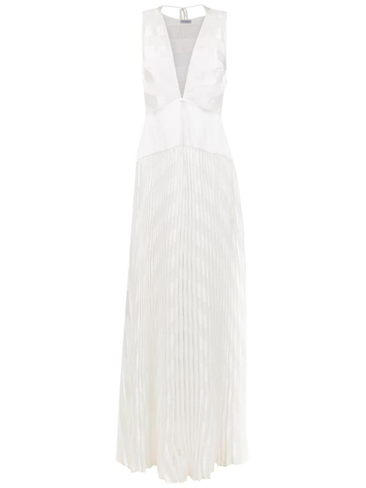 Tufi Duek Panelled Long Dress - White