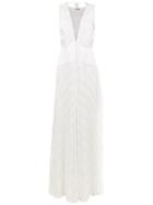 Tufi Duek Panelled Long Dress - White