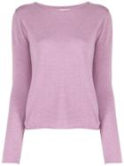 Allude Knit Sweater - Purple