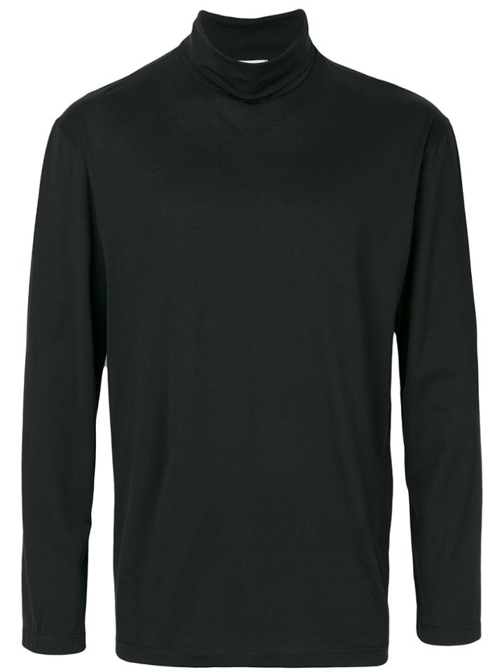 Sunspel Turtleneck T-shirt - Black