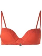 La Perla Cool Draping Push Up Bikini Top, Women's, Size: 34c, Yellow/orange, Polyamide/spandex/elastane/polyester