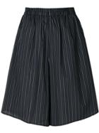 Mm6 Maison Margiela Striped Shorts - Black